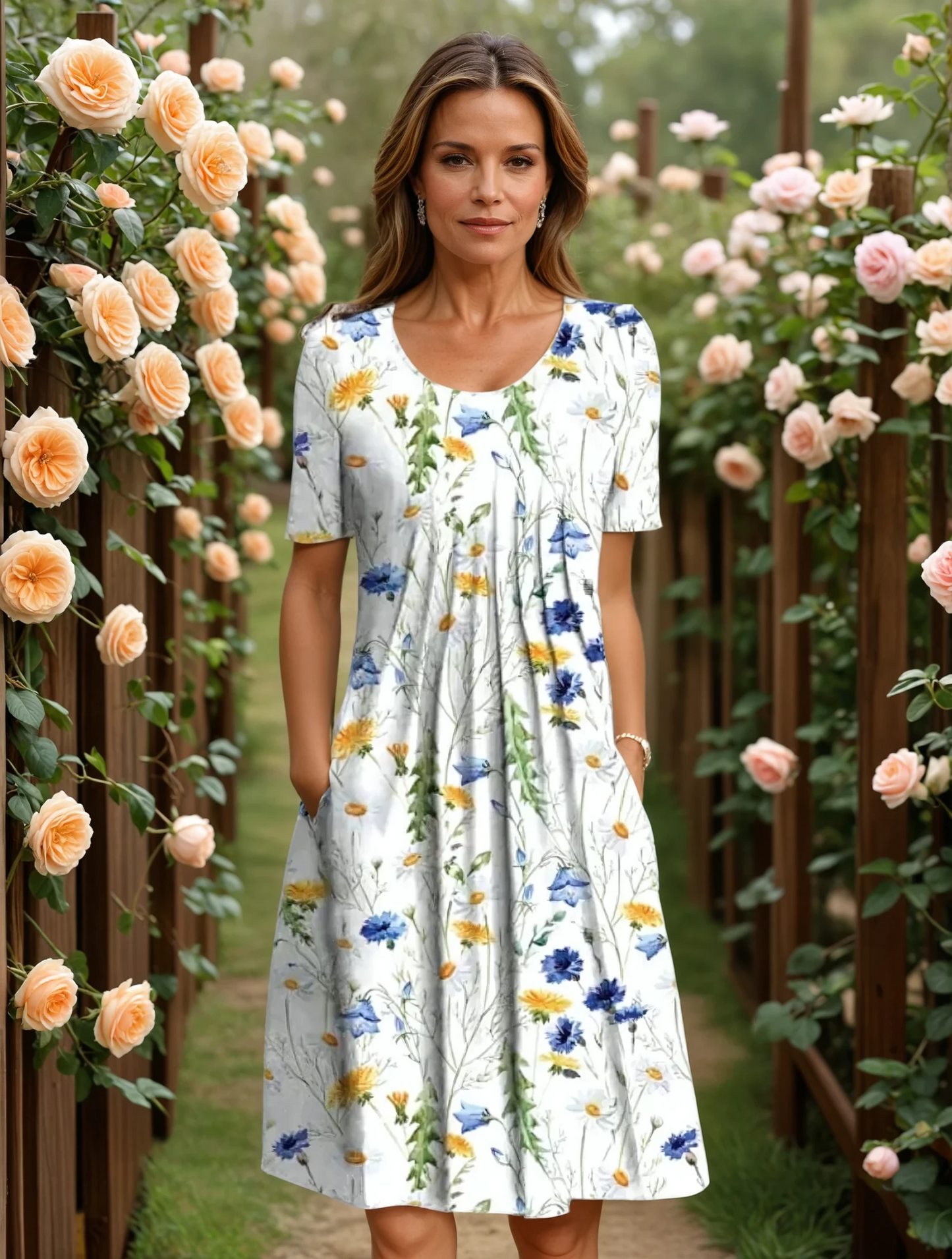 Édithine | Robe Élegante Avec Couverture Du Ventre