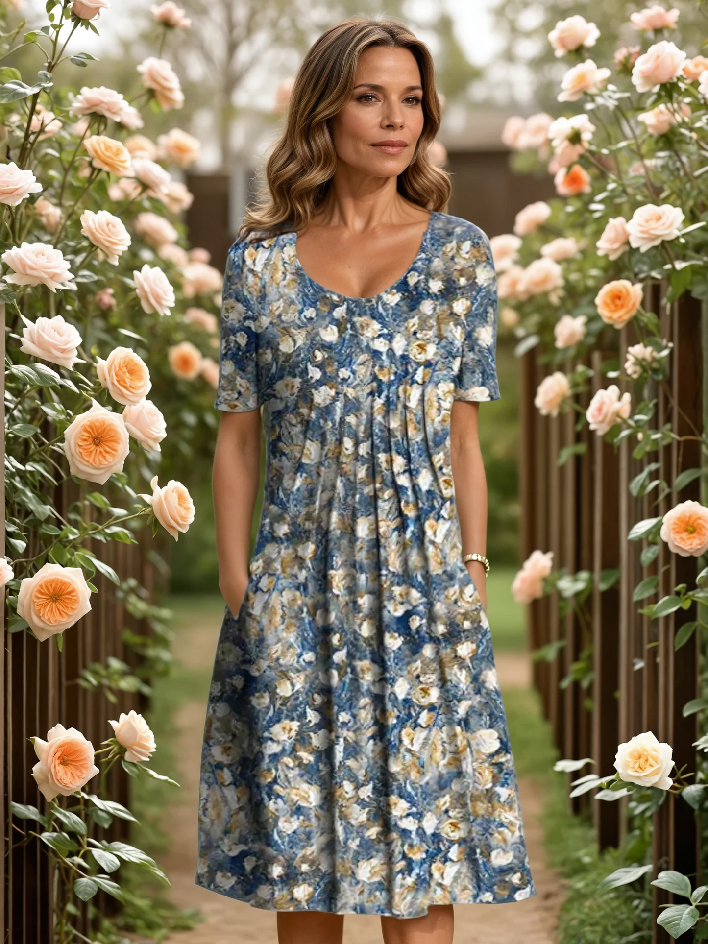Édithine | Robe Élegante Avec Couverture Du Ventre