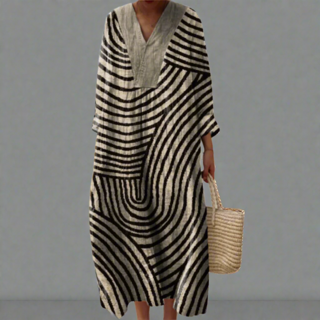 Maya | Flowing Abstract Dress