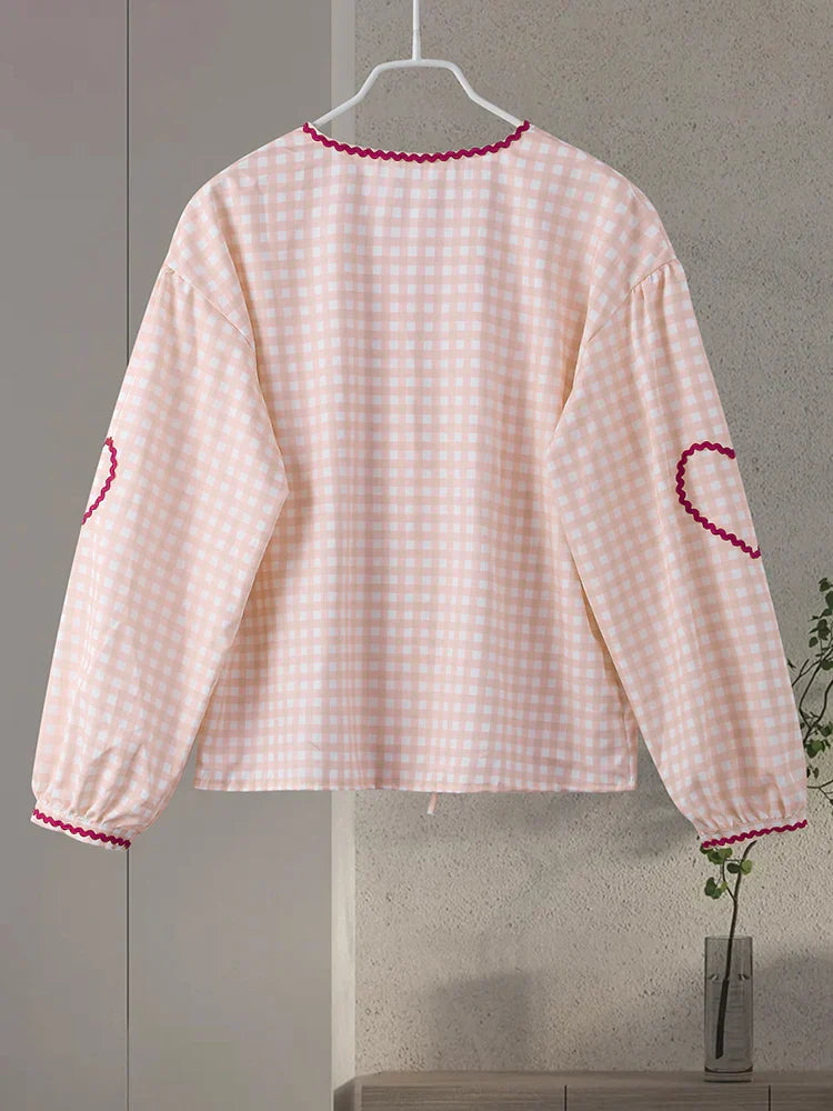 Isabelle – blouse élégante en forme de cœur