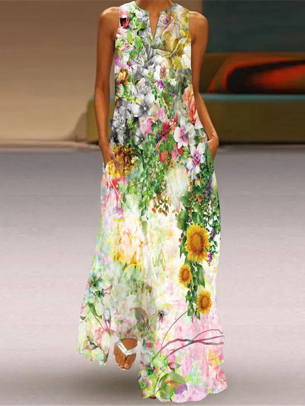 Aurelia | Robe A-Line Papillon en Fleurs
