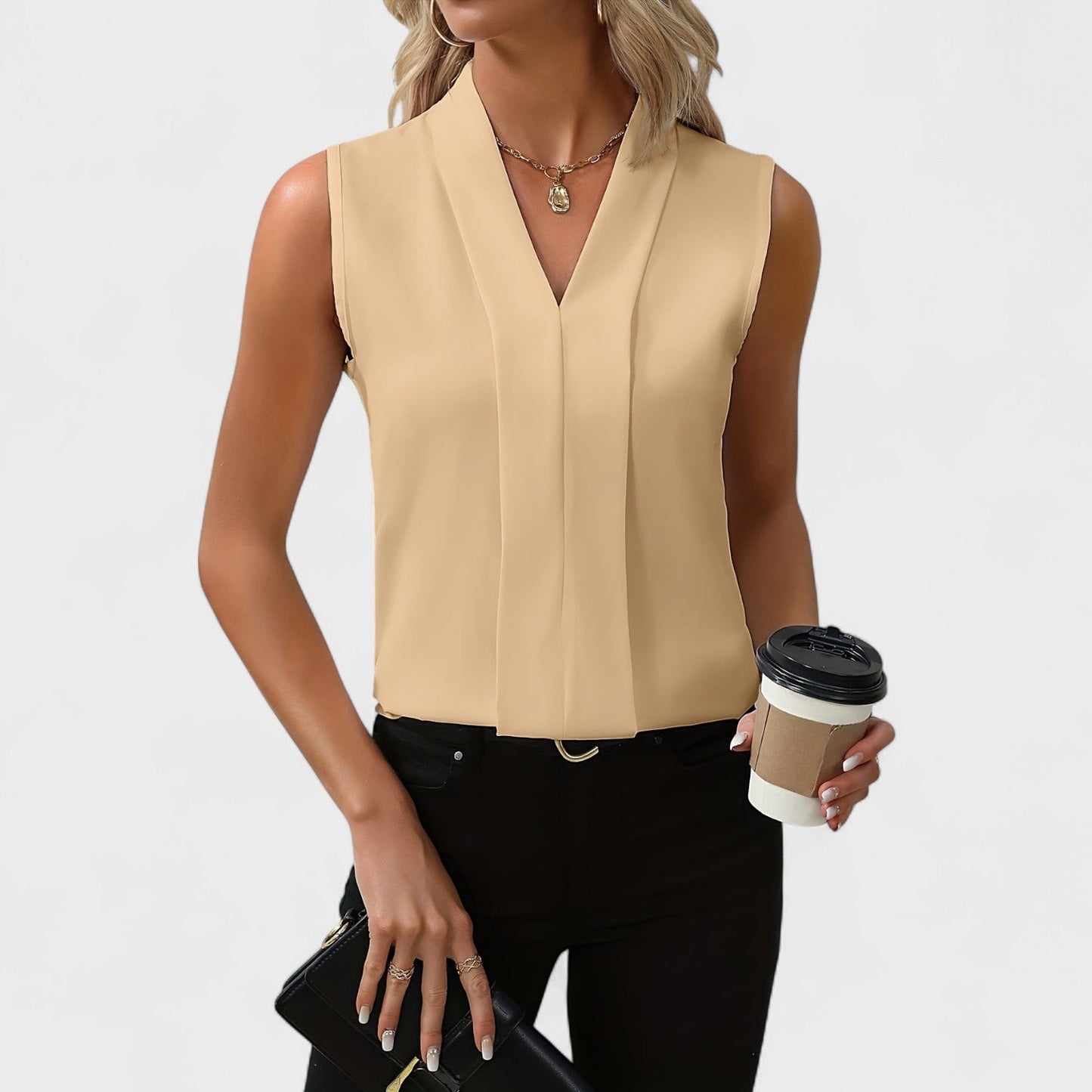 Bonnie™ | Chic Sleeveless Blouse