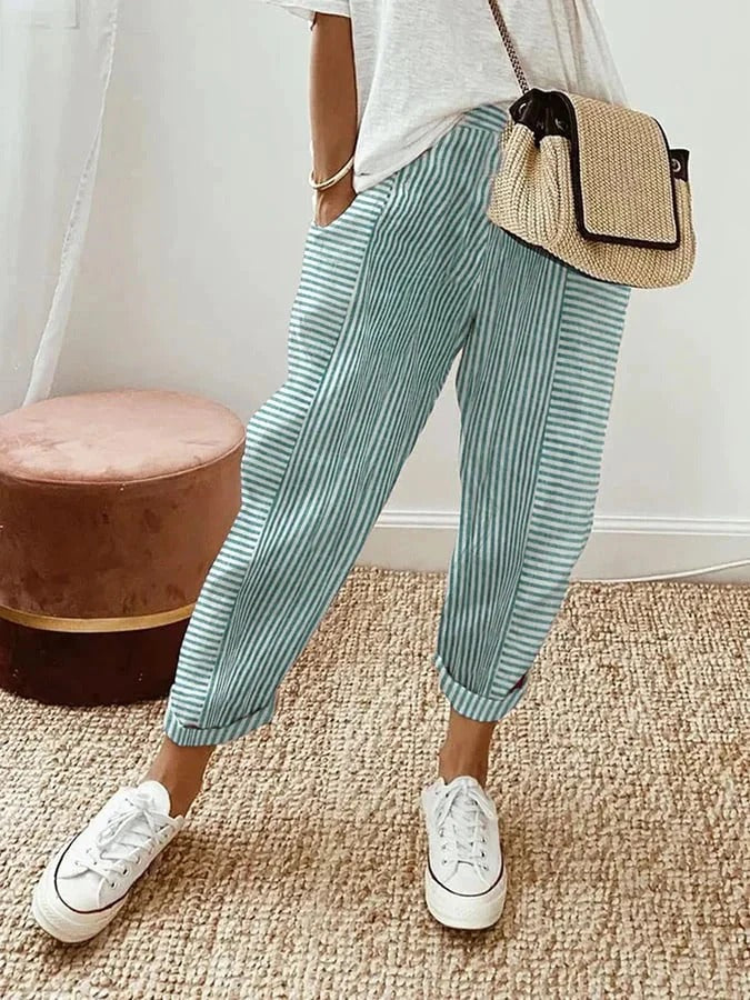 Nyra | Striped Trousers