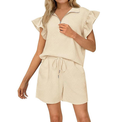 KAILANI™ – Comfy Ruffle Sleeve Summer Sweat Set