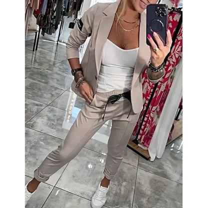Isabelle | Tailored Set with Soft Blazer and Casual Joggers