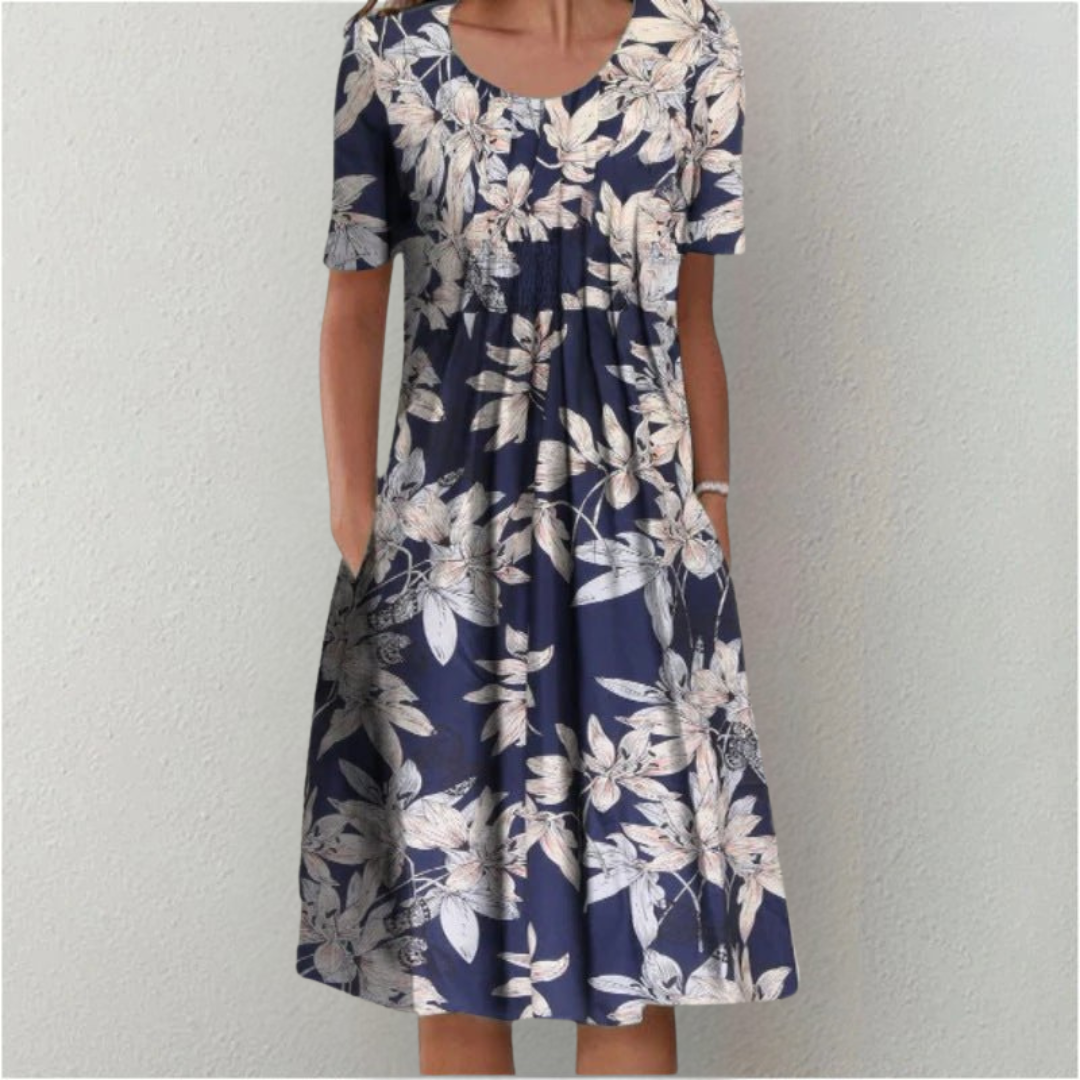 Rose™ | Stylish and Casual Floral Dress with Pockets