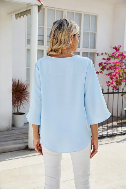 Helene - Blouse à col V