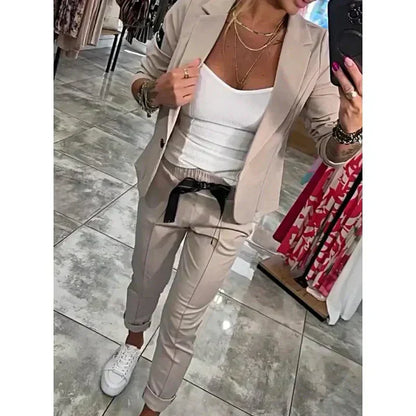 Isabelle | Tailored Set with Soft Blazer and Casual Joggers