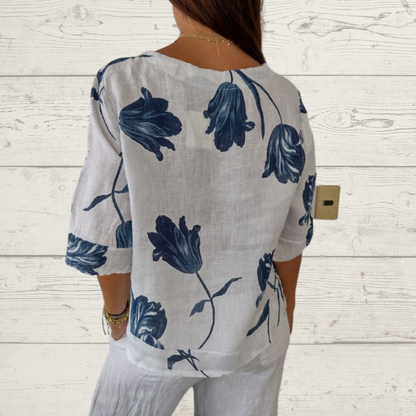 Dahlia - Blossom Print Blouse