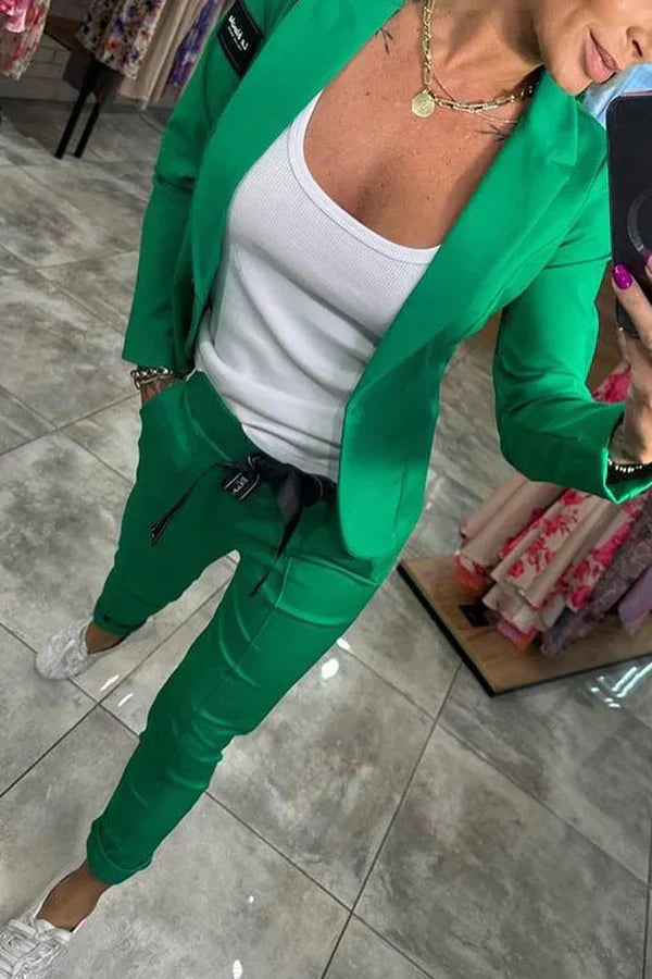 Isabelle | Tailored Set with Soft Blazer and Casual Joggers