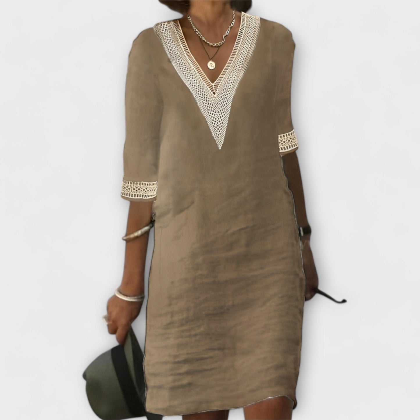 Women’s Cotton & Linen Midi Dress