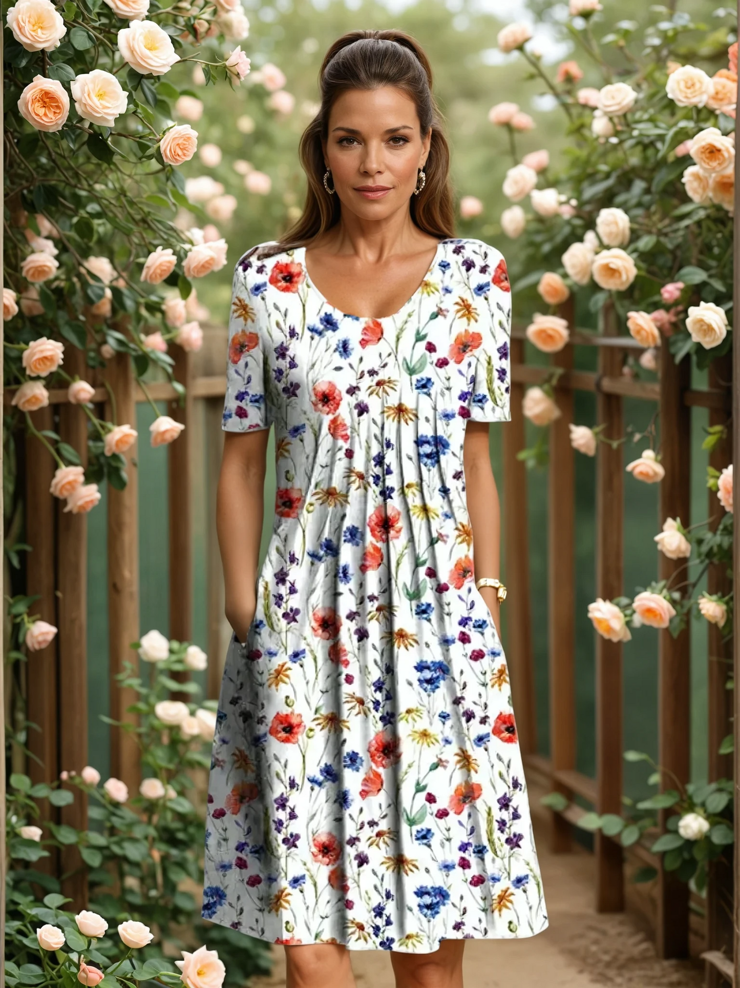 Édithine | Robe Élegante Avec Couverture Du Ventre