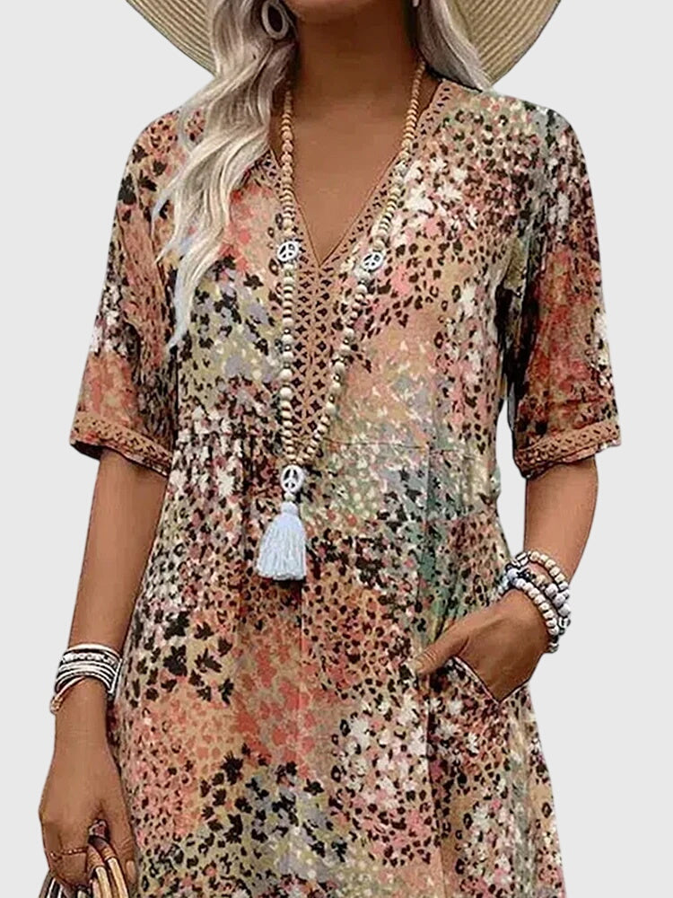 Clara | Floral Midi Dress