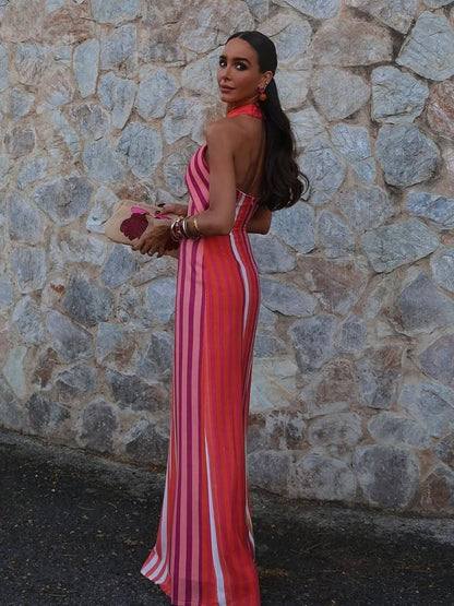 Sorelia™ | Elegant Cross-Halter Dress