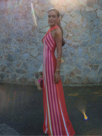 Sorelia™ | Elegant Cross-Halter Dress