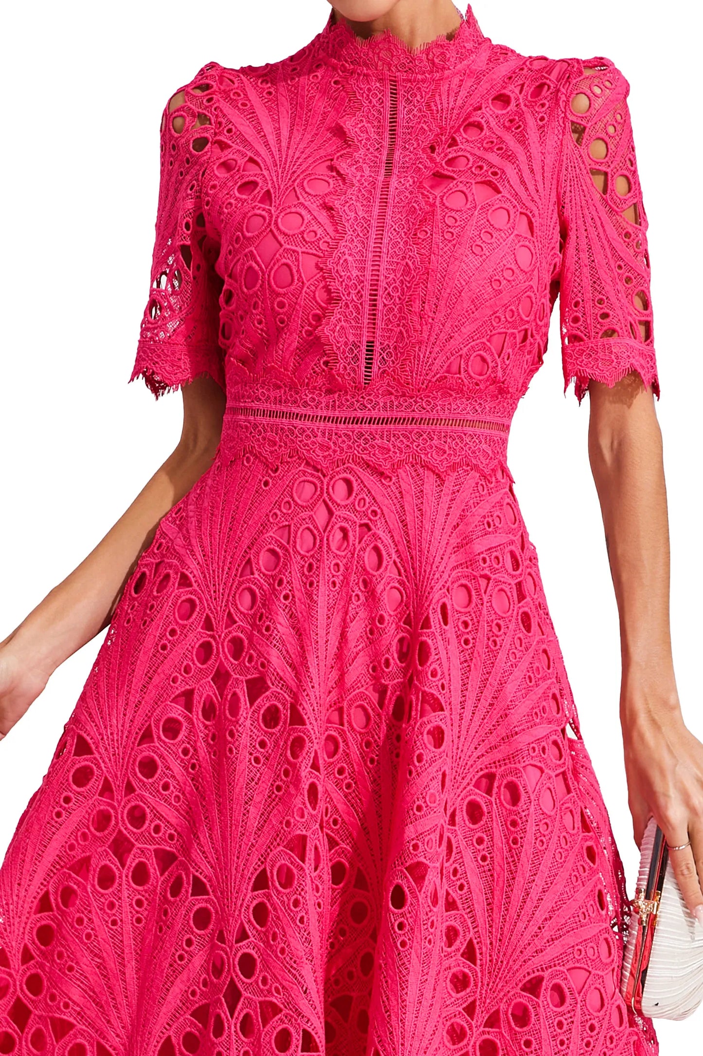 Hallie | Lace Midi Dress