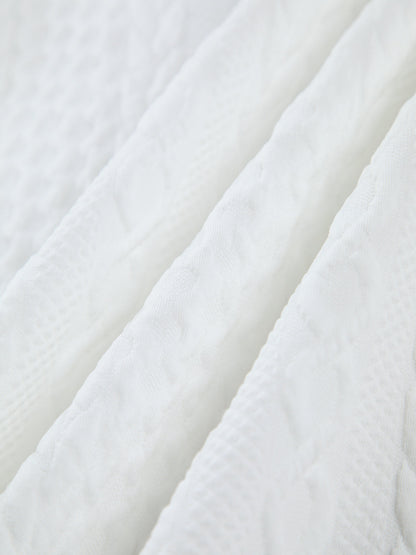 Lavine - Cable Knit Oversized Shirt