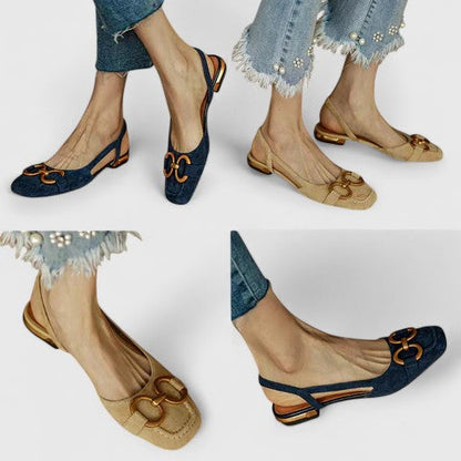 Kaitlyn | Orthopedic Leather Buckle Sandals