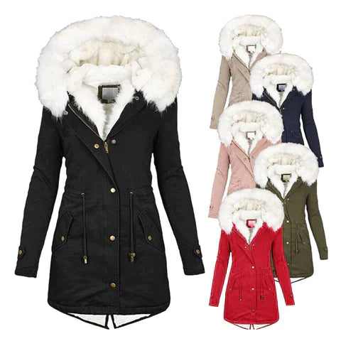 Giulia - Manteau d'hiver avec doublure en fausse fourrure