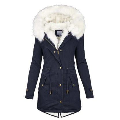 Giulia - Manteau d'hiver avec doublure en fausse fourrure