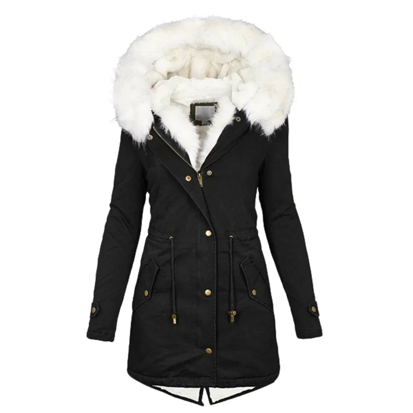 Giulia - Manteau d'hiver avec doublure en fausse fourrure
