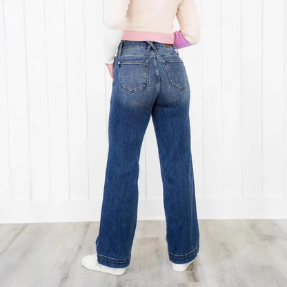 TALLIS™ – Comfy Double Down Wide Leg Jeans