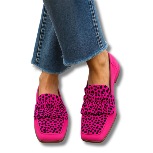 Sofie™ | Mocassins Léopard Rose