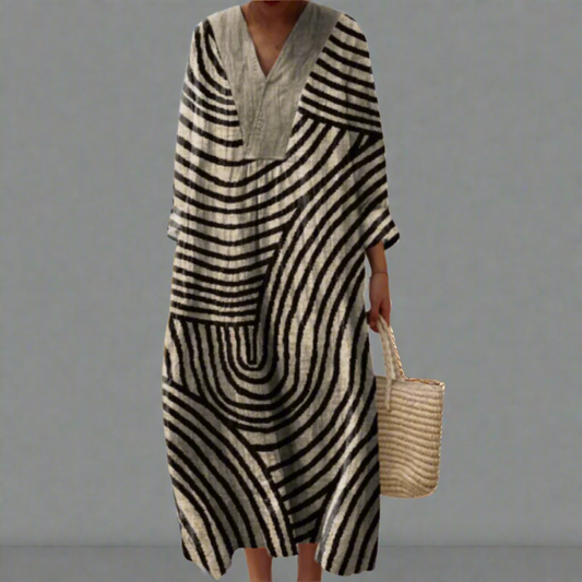 Maya | Flowing Abstract Dress