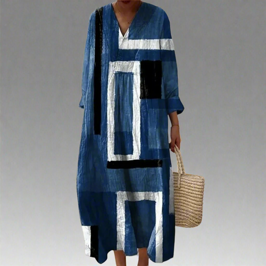 Mia | Abstract Maxi Dress