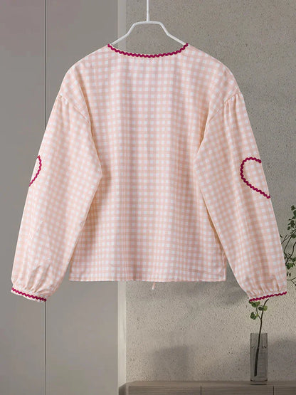 Isabelle – blouse élégante en forme de cœur