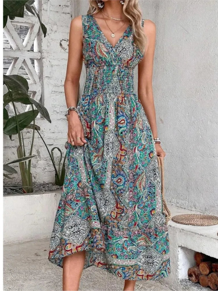 Solana Boho Dress with Tummy Coverage