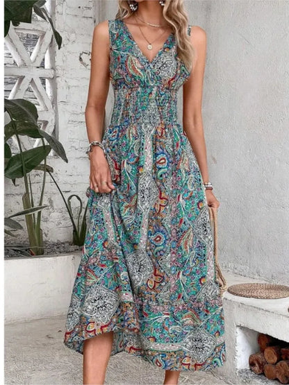 Solana Boho Dress with Tummy Coverage