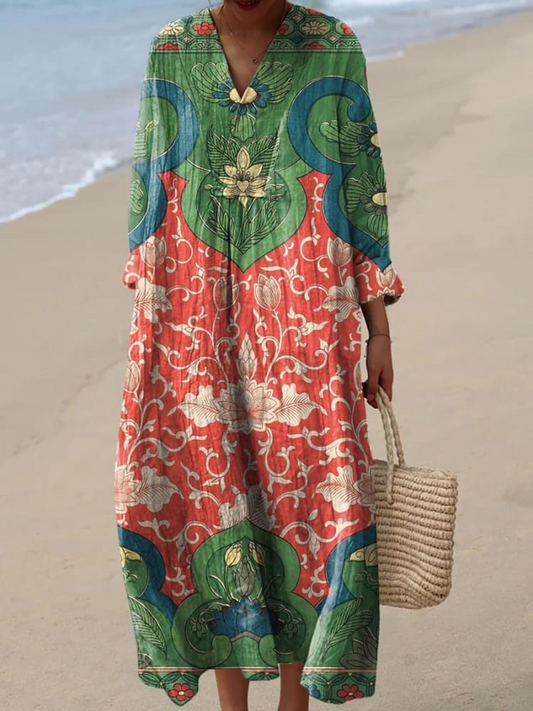 Olivia | Petal Linen Dress