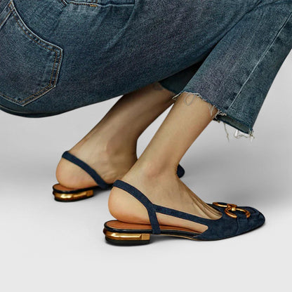 Kaitlyn | Orthopedic Leather Buckle Sandals