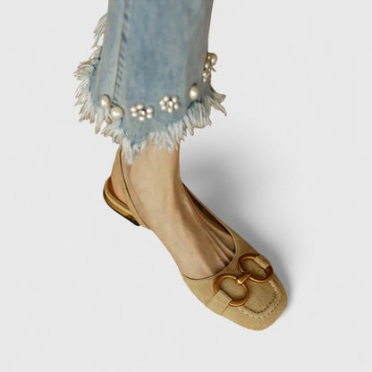 Kaitlyn | Orthopedic Leather Buckle Sandals