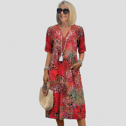 Florencia™ - Vibrant Midi Dress
