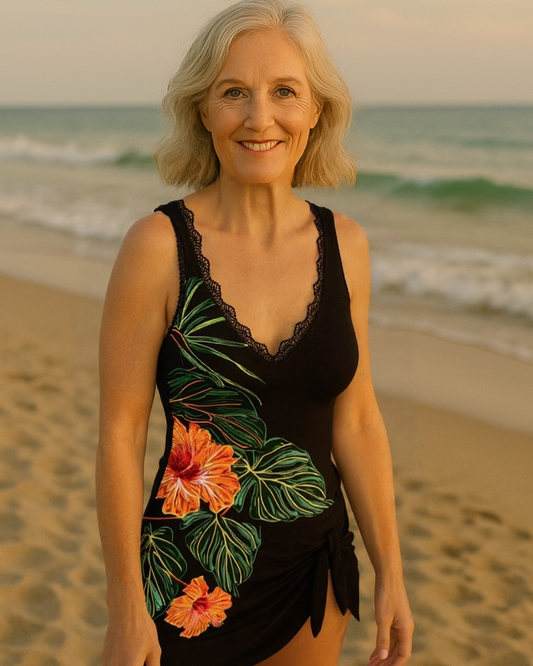 Carol - Floral Pattern Swim Tankini