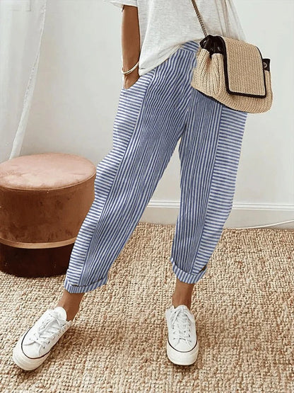 Nyra | Striped Trousers