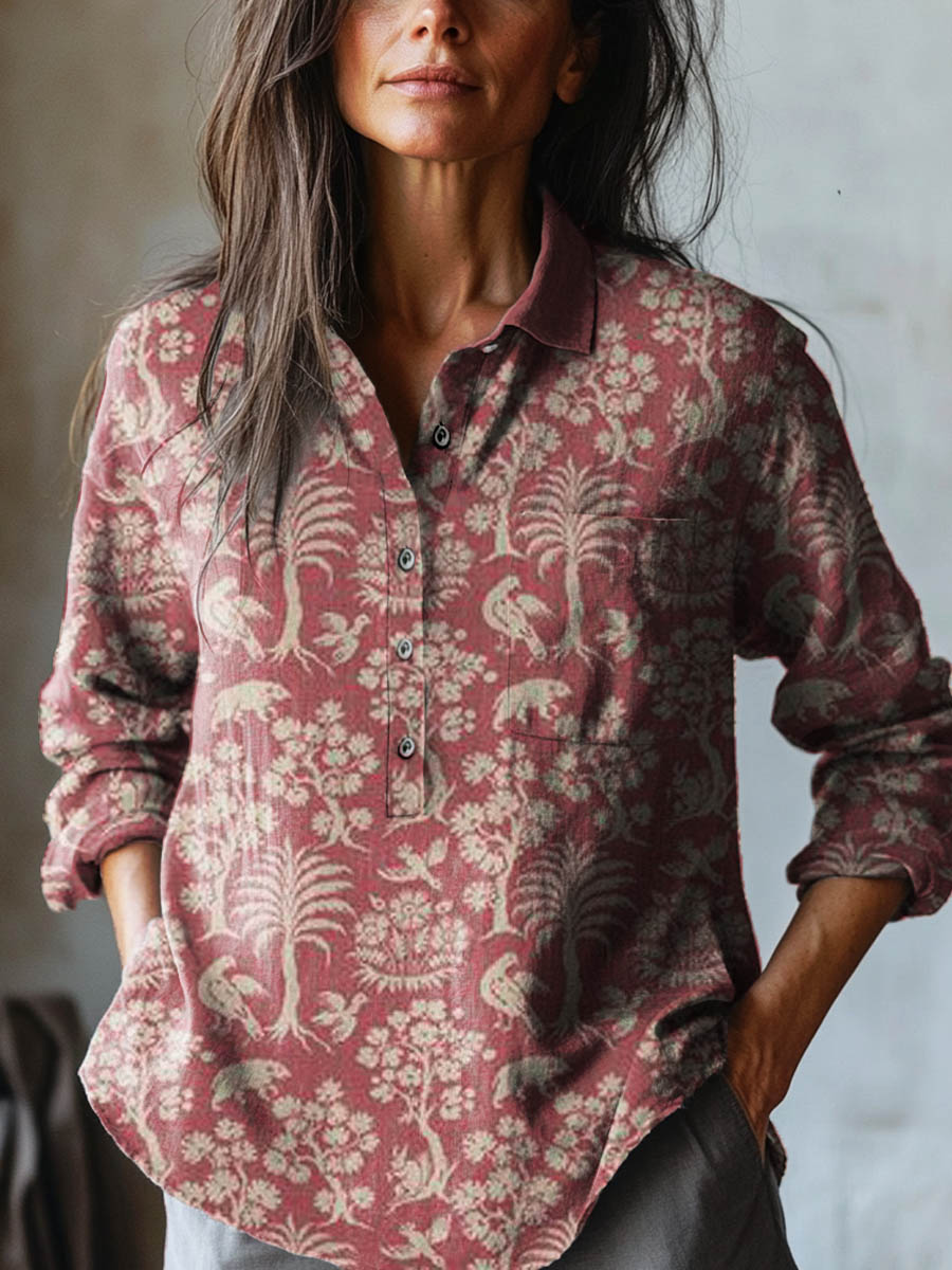 Emily | Vintage Floral Blouse