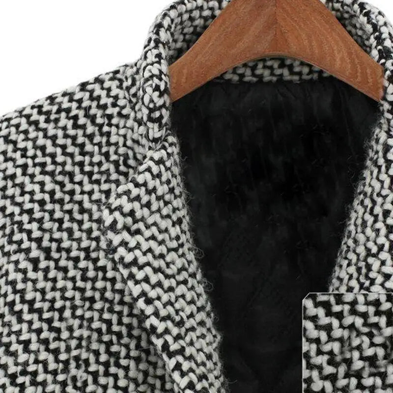CHELSEA™ | MANTEAU LONG À CARREAUX