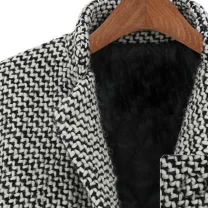 CHELSEA™ | MANTEAU LONG À CARREAUX