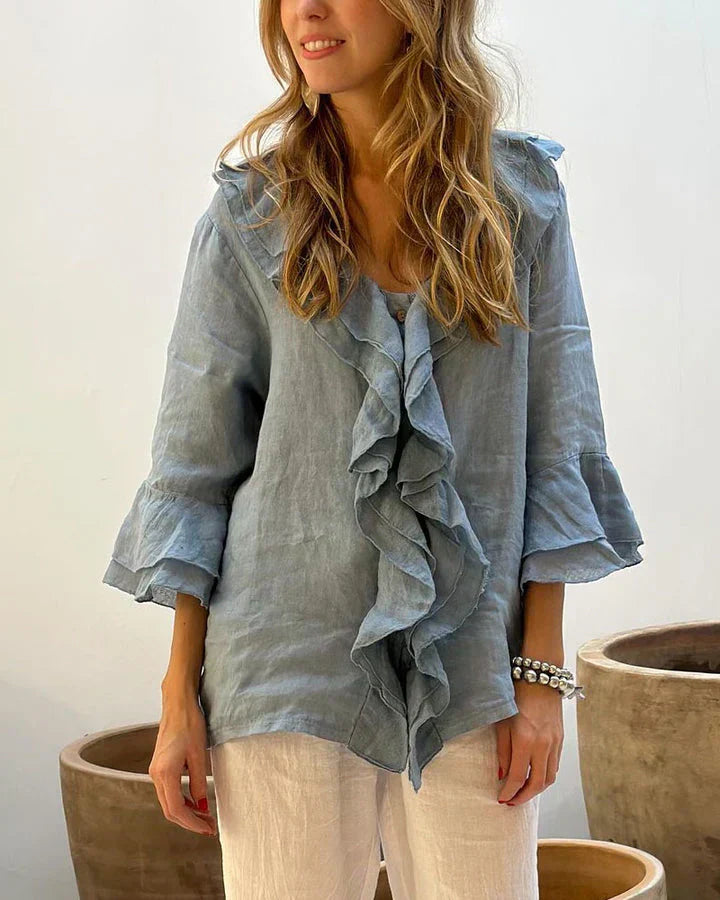 Marie - blouse à volants élégante