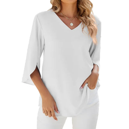 Helene - Blouse à col V