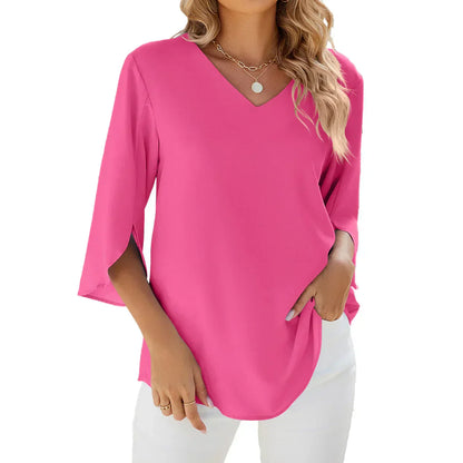 Helene - Blouse à col V
