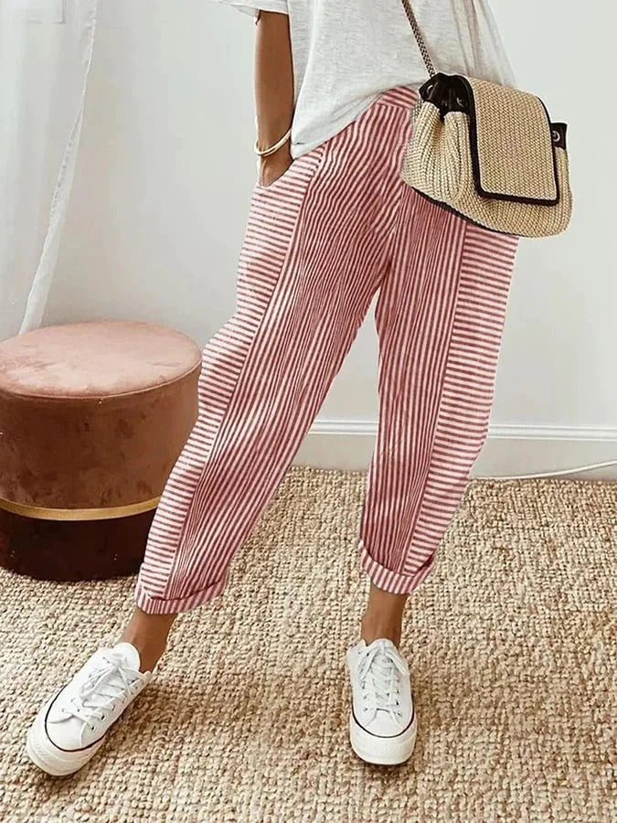 Nyra | Striped Trousers